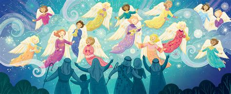 A chorus of angels in the sky by Anni Betts