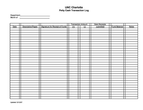 40 Petty Cash Log Templates & Forms [Excel, PDF, Word] ᐅ TemplateLab