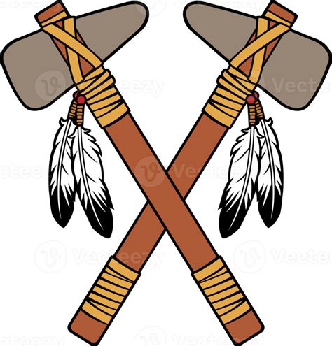 Crossed native American tomahawk png 8513840 PNG