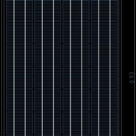 Solar Panel Cad Block