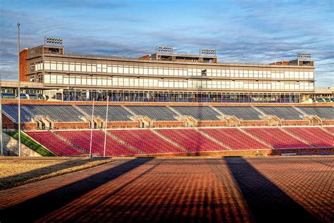 SMU Football Stadium At Sunrise Photograph by Gregory Ballos