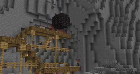 Mineshaft build using the new chain blocks! : r/Minecraft