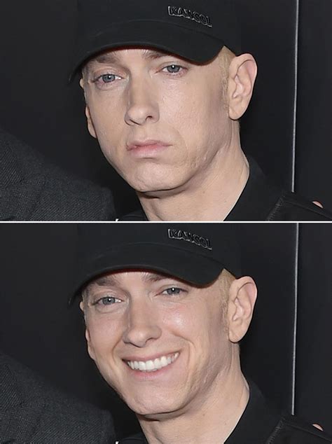 Photoshop Artist Makes Eminem Smile, The Results Are Terrifying - Barnorama