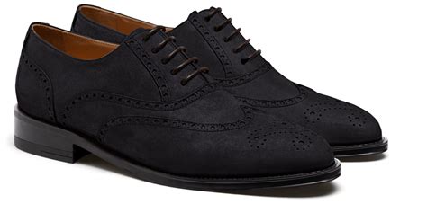 Full Brogue shoes - blue suede