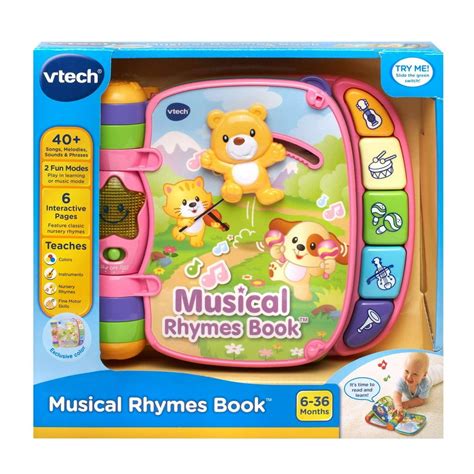 VTech Musical Rhymes Book, 40+ songs, melodies, sounds and phrases ...