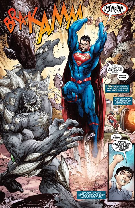 DC Comics’ Rebirth Puts Superman’s Family in Doomsday’s Path | Superman comic, Dc comics art, Comics