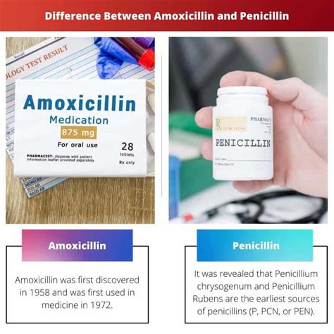 Amoxicillin vs Penicillin: Difference and Comparison