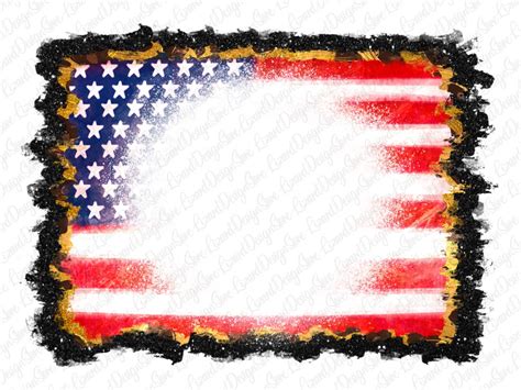 American Flag Png File, Ripped Design, Usa Flag Sublimation, American ...