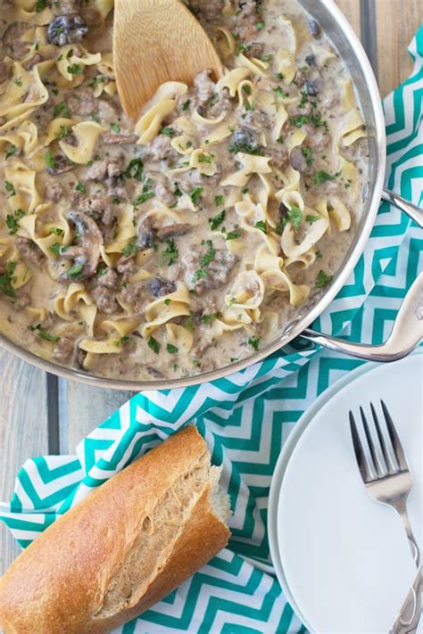 One Pot Hamburger Stroganoff - Countryside Cravings