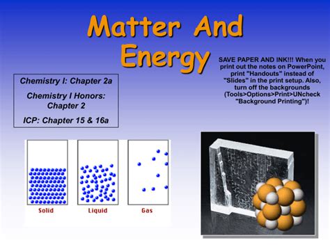 Matter and Energy