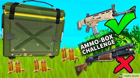 Fortnite-ammo box challenge - YouTube