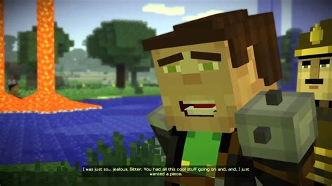 Minecraft: Story Mode episode 5 talking to Aiden - YouTube