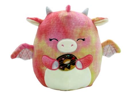 Squishmallows Valentine's Day Dragon with Donut Plush, 8 in - Kroger