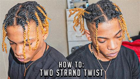 How To: Two Strand Twist Men! (EASY HAIR TUTORIAL 2021) - YouTube