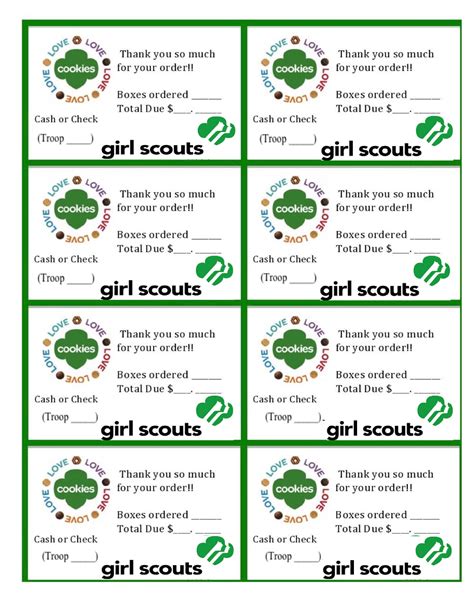 Girl Scout Cookie Thank You Printable - prntbl.concejomunicipaldechinu ...