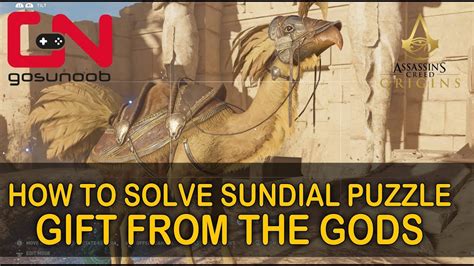 AC Origins Gift From The Gods Quest - How to Solve Sundial Puzzle - YouTube