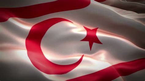 North Cyprus Turkish Republic Flag Stock Footage Video (100% Royalty ...