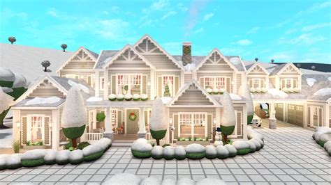 iiJoelxJ on Twitter: " ️Bloxburg Winter Suburban House ️ This took a ...