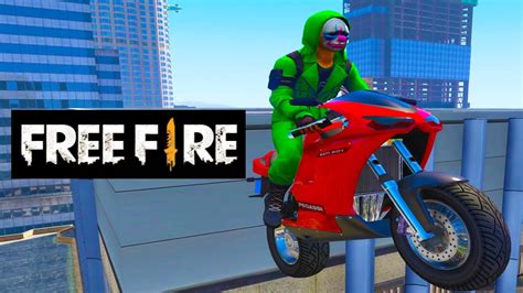 Free Fire - Gran Criminal Verde (Motorbike Stunts & Fails) | GTA 5 Ragdolls, Falls, Funny ...