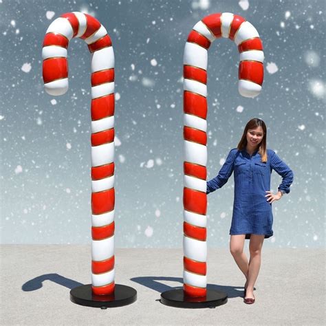 Giant Candy Cane Décor Pair, 8 Ft - Christmas Night Inc.