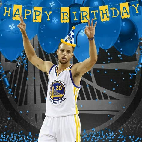 Pin by Miriam Flores on Happy Birthday | Golden state warriors party, Happy 30th birthday, Steph ...