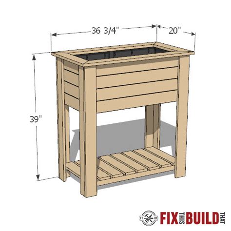 DIY Raised Planter Box Plans | Fix This Build That