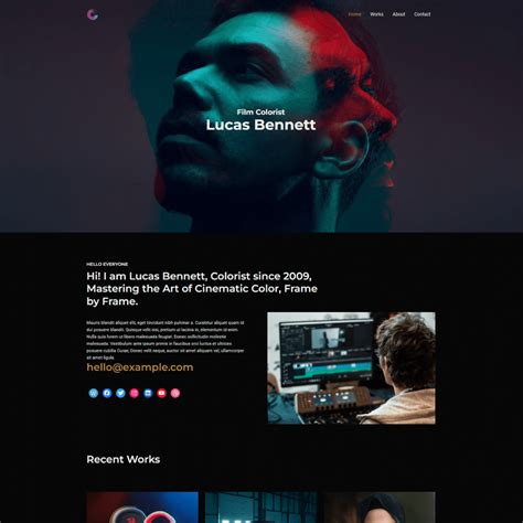 Filmmaker Portfolio Website Designs By CineAim Web Services | Short ...