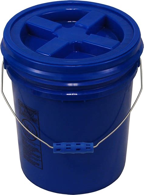 Amazon.com: Blue 5 Gallon Bucket with Blue Gamma Seal Lid and Blue ...