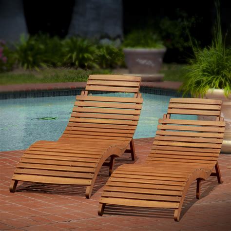 Omniscient Wood Outdoor Chaise Lounge - Walmart.com - Walmart.com