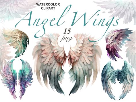 Colorful Angel Wings Clipart Graphic by FantasyDreamWorld · Creative Fabrica