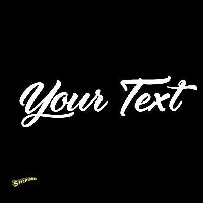 Cursive Vinyl Decal Sticker Car Window Bumper CUSTOM Personalized ...