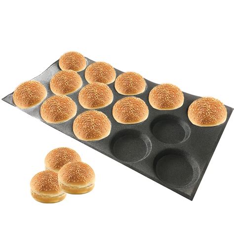 39X75CM commercial oven Flexible Hamburger Baking Forms perforated non ...