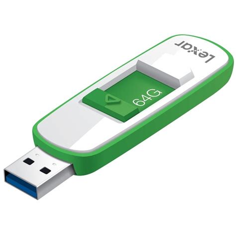 64GB Lexar S75 USB 3.0 Flash Drive Green/White