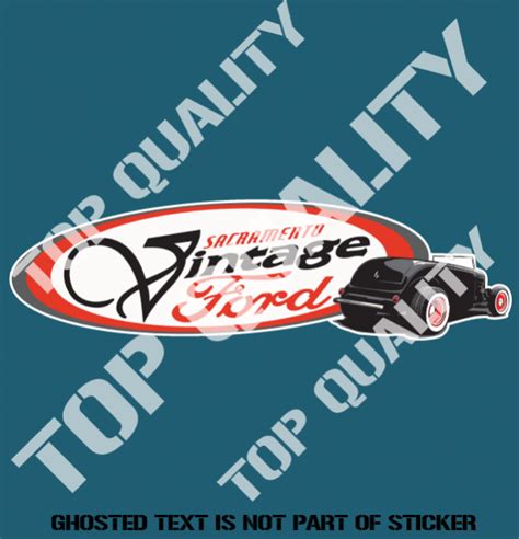 VINTAGE FORD DECAL STICKER - Auto Tattoo Grafix