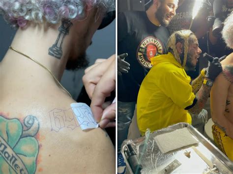 UFC's Sean O'Malley Gets '69' Tattoo From 6ix9ine, 'You Da Man!' - Big Celebrity Buzz