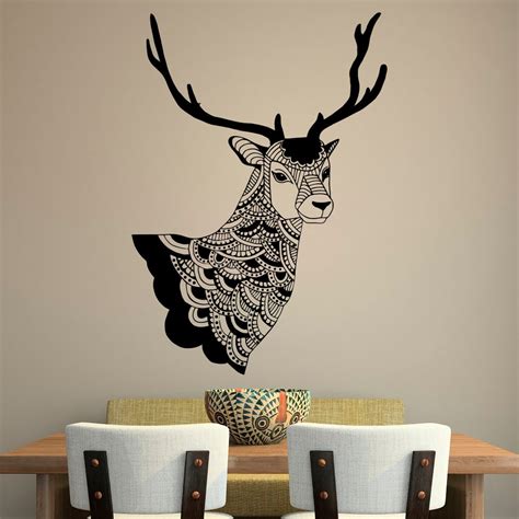 Deer Wall Decal Country Wall Decals Vinyl by FabWallDecals on Etsy