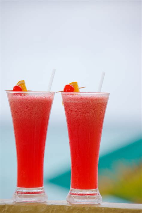 Red Cocktail Glasses Free Stock Photo - Public Domain Pictures