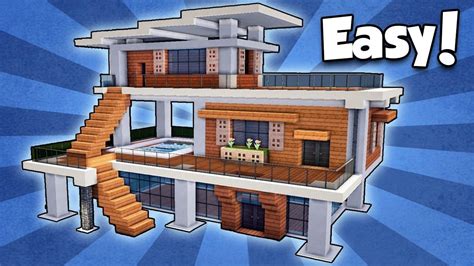 Minecraft: How to Build a Modern House - Easy Tutorial | Casas ...