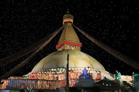 Free stock photo of boudha, boudhanath, night view of stupa in boudha