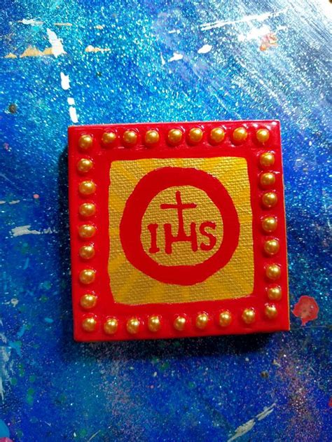 IHS Holy Name of Jesus Jesuit symbol mini devotional | Etsy