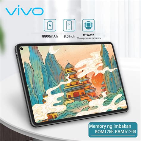 Vivo Tablet New tablets 12GB 512GB tablet android original tablets GPS tablet for kids Zoom Cod ...