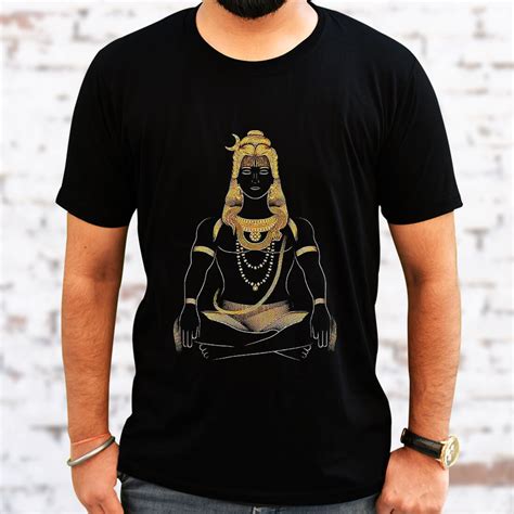 Lord Shiva Best Design Printed Black T Shirt - Buy Spiritual Products