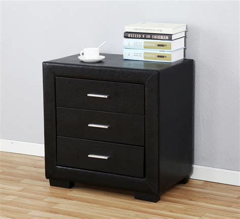 NEW 3 DRAWER NIGHTSTAND UPHOLSTERED MODERN NIGHT STAND BEDROOM TABLE WSS924 – Uncle Wiener's ...