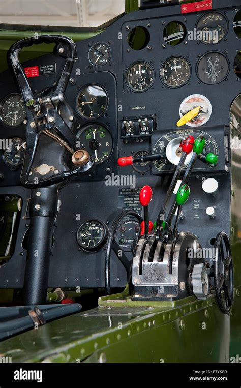 Bristol Blenheim aircraft cockpit Stock Photo - Alamy