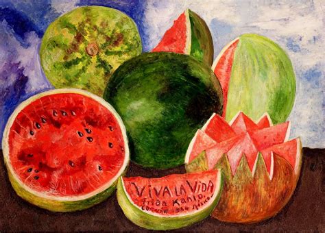 Viva la Vida Watermelons by Frida Kahlo, oil on masonite, 1954 #VivaLaVidaWatermelons #FridaK ...