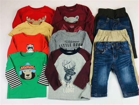 Baby Boy 12-18 Months Clothing Lot Of 12 Woods Critters Fall Winter ...