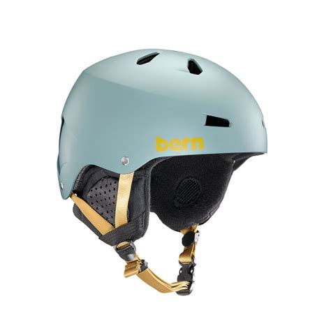 Bern Macon Mens Ski Snowboard Bike Helmet Matte Slate Green