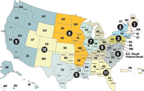 U.S. Circuit Courts Map