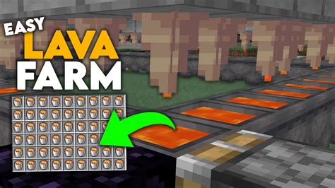 Automatic LAVA FARM TUTORIAL in 1.18 Minecraft Bedrock (MCPE/Xbox/PS4 ...