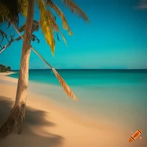 Tropical beach paradise on Craiyon